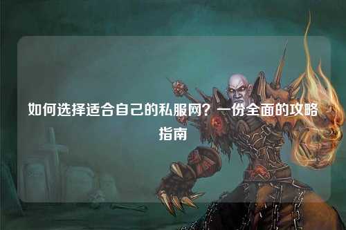 如何選擇適合自己的私服網(wǎng)？一份全面的攻略指南